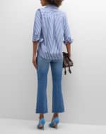 Image 3 of 6: L'Agence Daniella Stripe Button-Front Shirt