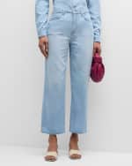 Image 2 of 6: L'Agence June Ultra High-Rise Crop Stovepipe Jeans