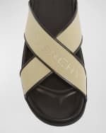 Image 4 of 6: Givenchy Men's G Plage Crossed Strap Sandals