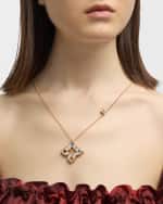 Image 2 of 5: Roberto Coin 18K Rose Gold Pendant Necklace with Semiprecious Stones