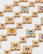 Image 4 of 5: Roberto Coin 18K Rose Gold Necklace with Diamonds and Semiprecious Stones, 31"L