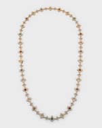 Image 1 of 5: Roberto Coin 18K Rose Gold Necklace with Diamonds and Semiprecious Stones, 31"L
