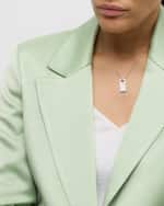 Image 5 of 5: Roberto Coin 18K White Gold Diamond Bezel Necklace