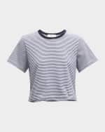 Image 1 of 6: A.L.C. Julia Stripe Crewneck Tee