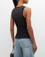Image 5 of 6: Des Phemmes Embellished Tank Top