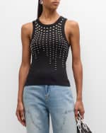 Image 3 of 6: Des Phemmes Embellished Tank Top