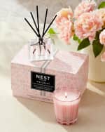 Image 4 of 4: NEST New York Himalayan Salt & Rosewater Petite Candle & Petite Reed Diffuser Set