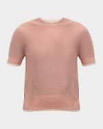 Image 1 of 6: Veronica Beard Tula Short-Sleeve Sweater