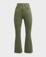 Image 1 of 4: Veronica Beard Carson Ankle Flare Jeans