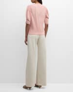Image 3 of 6: Veronica Beard Taylor High-Rise Wide-Leg Jeans