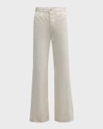 Image 1 of 6: Veronica Beard Taylor High-Rise Wide-Leg Jeans