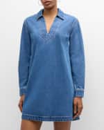 Image 2 of 6: Veronica Beard Wasta Denim Tunic Dress
