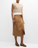 Image 2 of 6: Veronica Beard Vera Stripe Sleeveless Sweater