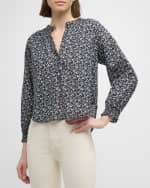 Image 3 of 6: Veronica Beard Pienza Floral Top