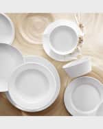 Image 2 of 2: PILLIVUYT Eventail Set Of 4 Rimmed Pinstripe Soup Plates - 8.5"