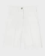 Image 1 of 3: Versace Girl'd Gabardine Wide Leg Trousers, Size 8-14