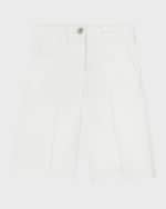 Image 1 of 5: Versace Girl'd Gabardine Wide Leg Trousers, Size 4-6