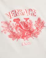 Image 3 of 3: Versace Girl's Classic Logo-Print T-Shirt, Size 8-14