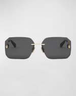 Image 4 of 5: BVLGARI Serpenti Forever Square Sunglasses