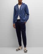 Image 2 of 6: Brunello Cucinelli Men's Cashmere Full-Zip Hoodie