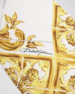 Image 3 of 4: Dolce&Gabbana Patterned Silk Twill Scarf