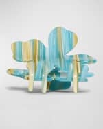 Image 2 of 3: Lele Sadoughi Lily Striped Claw Clip