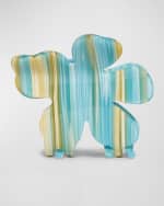 Image 1 of 3: Lele Sadoughi Lily Striped Claw Clip