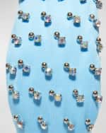 Image 3 of 3: Lele Sadoughi Knotted Crystal-Embellished Neoprene Headband