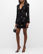 Image 5 of 7: Cinq a Sept Cheyenne Embroidered Heatset Brooches Blazer