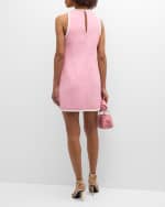 Image 3 of 6: Cinq a Sept Auden Contrast Tweed Sleeveless Mini Shift Dress