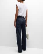 Image 3 of 6: Cinq a Sept Bella L'amour Short-Sleeve Cotton T-Shirt