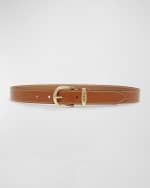 Image 1 of 2: Isabel Marant Zadd Leather Belt With Contrast Stitching