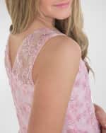 Image 4 of 4: Zoe Girl's Kris Sequin Trim Dress, Size 7-16