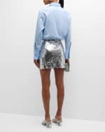 Image 3 of 6: SIMONMILLER Dizzy Sequined Mini Skirt