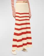 Image 2 of 4: STAUD Swirling Stripe Knit Maxi Skirt