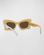 Image 2 of 5: Loewe Multicolor Acetate Butterfly Sunglasses