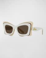 Image 1 of 5: Loewe Multicolor Acetate Butterfly Sunglasses