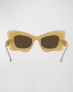 Image 5 of 5: Loewe Multicolor Acetate Butterfly Sunglasses