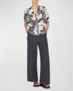 Image 3 of 3: Brochu Walker Asteria Botanical-Print Cotton Blouse