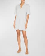Image 1 of 3: Brochu Walker Fai Elbow-Sleeve Polo Mini Dress
