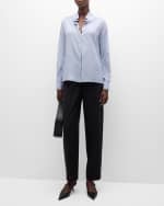 Image 5 of 6: Vanessa Bruno David Pleated High-Rise Pants