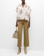 Image 2 of 6: Vanessa Bruno Cory Floral-Print Cotton Voile Blouse