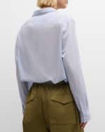 Image 3 of 5: Vanessa Bruno Dim Button-Down Cotton Shirt