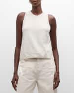 Image 3 of 6: Vanessa Bruno Desiree Speckled Wool Tank