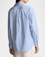 Image 4 of 5: Polo Ralph Lauren Striped Long-Sleeve Cotton Blouse