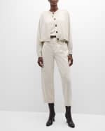 Image 5 of 6: Vanessa Bruno Caleb Cropped Boyfriend Jeans