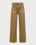Image 1 of 6: Vanessa Bruno Delias Cropped Straight-Leg Pants