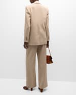 Image 5 of 6: Vanessa Bruno Tilia Striped Single-Button Blazer