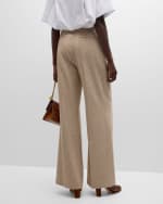 Image 4 of 6: Vanessa Bruno Cyrano Striped Wide-Leg Pants