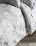 Image 1 of 3: Designers Guild Fleur Blanche Platinum King Duvet Cover